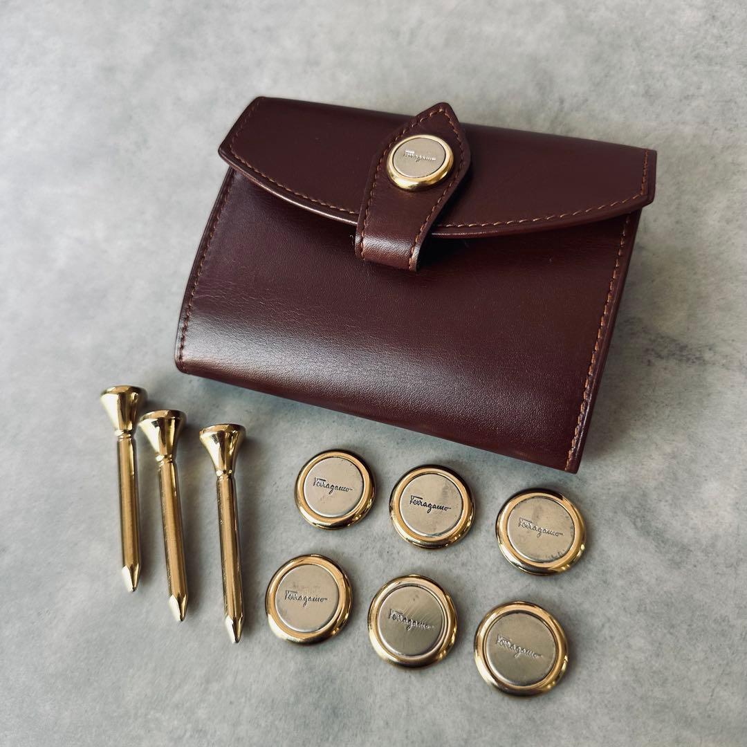 希少✨Salvatore Ferragamo ゴルフマーカー＆ティーセット 2