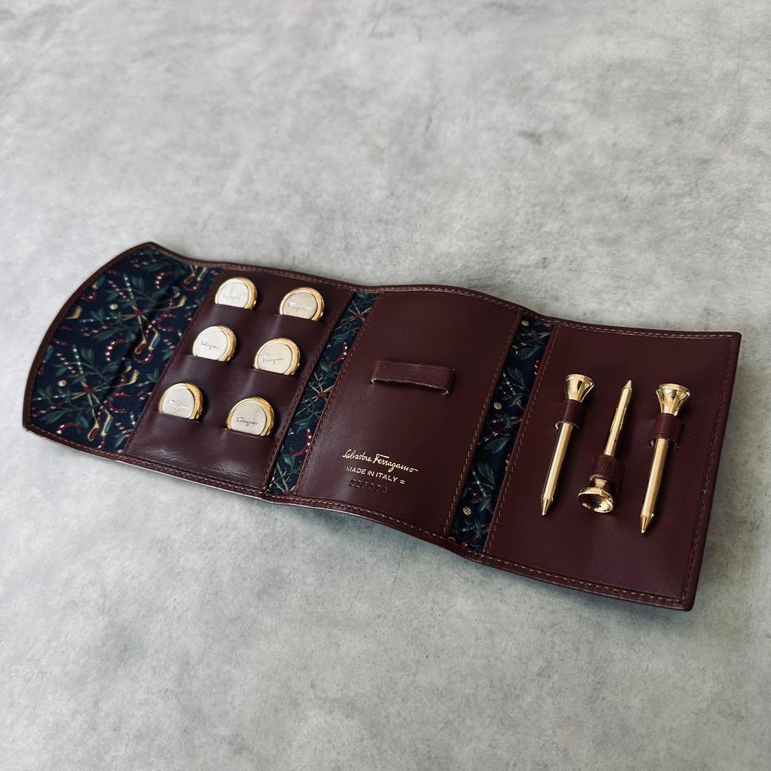 希少✨Salvatore Ferragamo ゴルフマーカー＆ティーセット 12