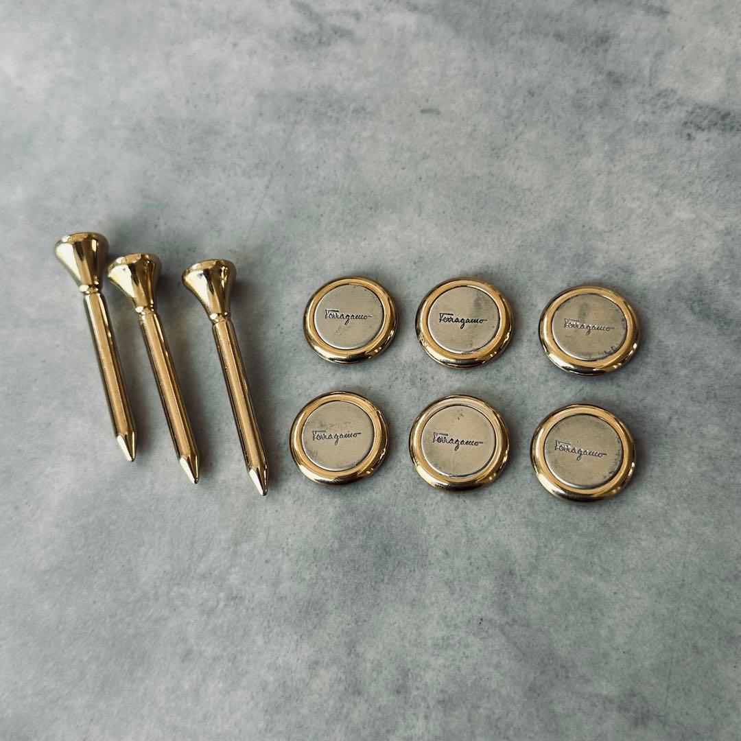 希少✨Salvatore Ferragamo ゴルフマーカー＆ティーセット 4