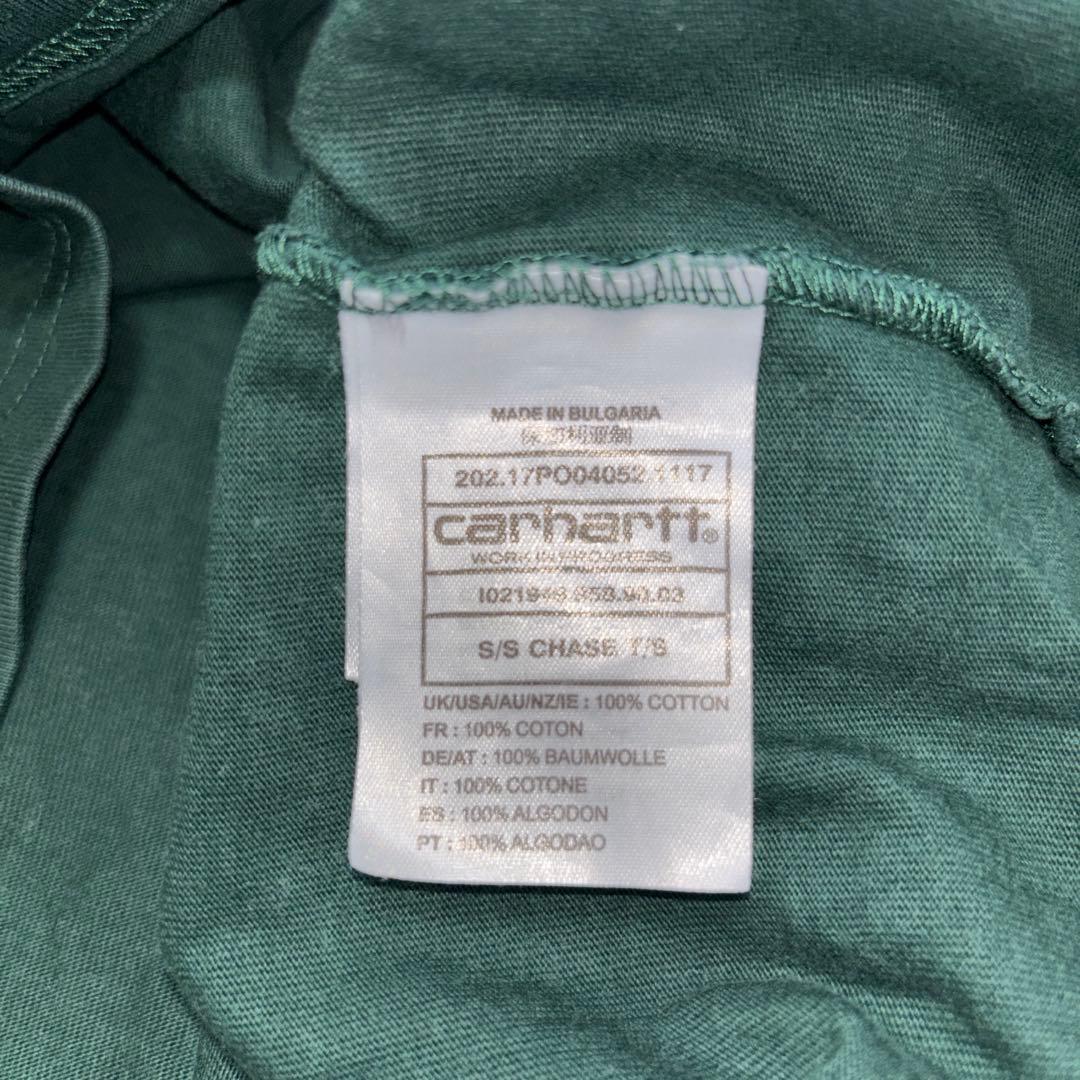 Carhartt WIP Tシャツ S ダークグリーンワンポイントd747 11