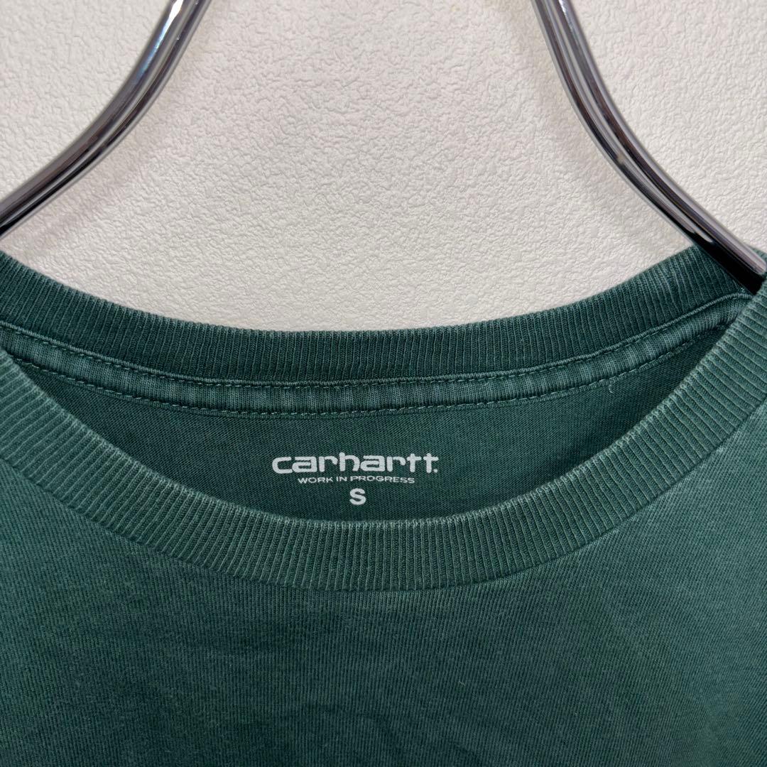 Carhartt WIP Tシャツ S ダークグリーンワンポイントd747 3