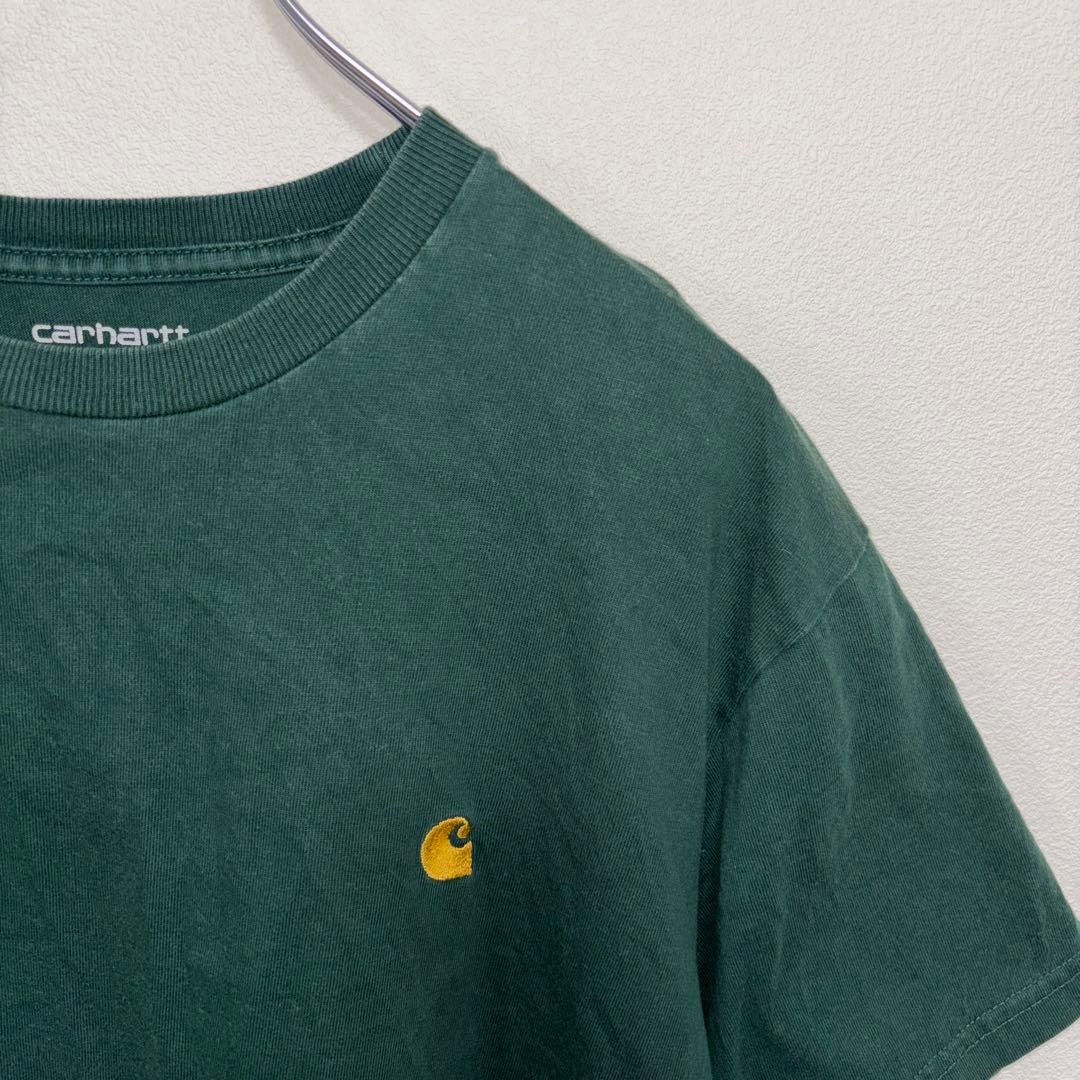 Carhartt WIP Tシャツ S ダークグリーンワンポイントd747 6