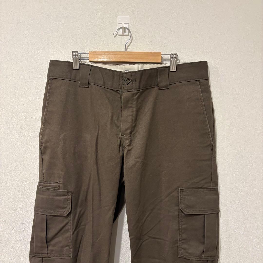 ディッキーズ カーゴパンツ レギュラーストレートカーキ　M ミリタリー　メンズ 2