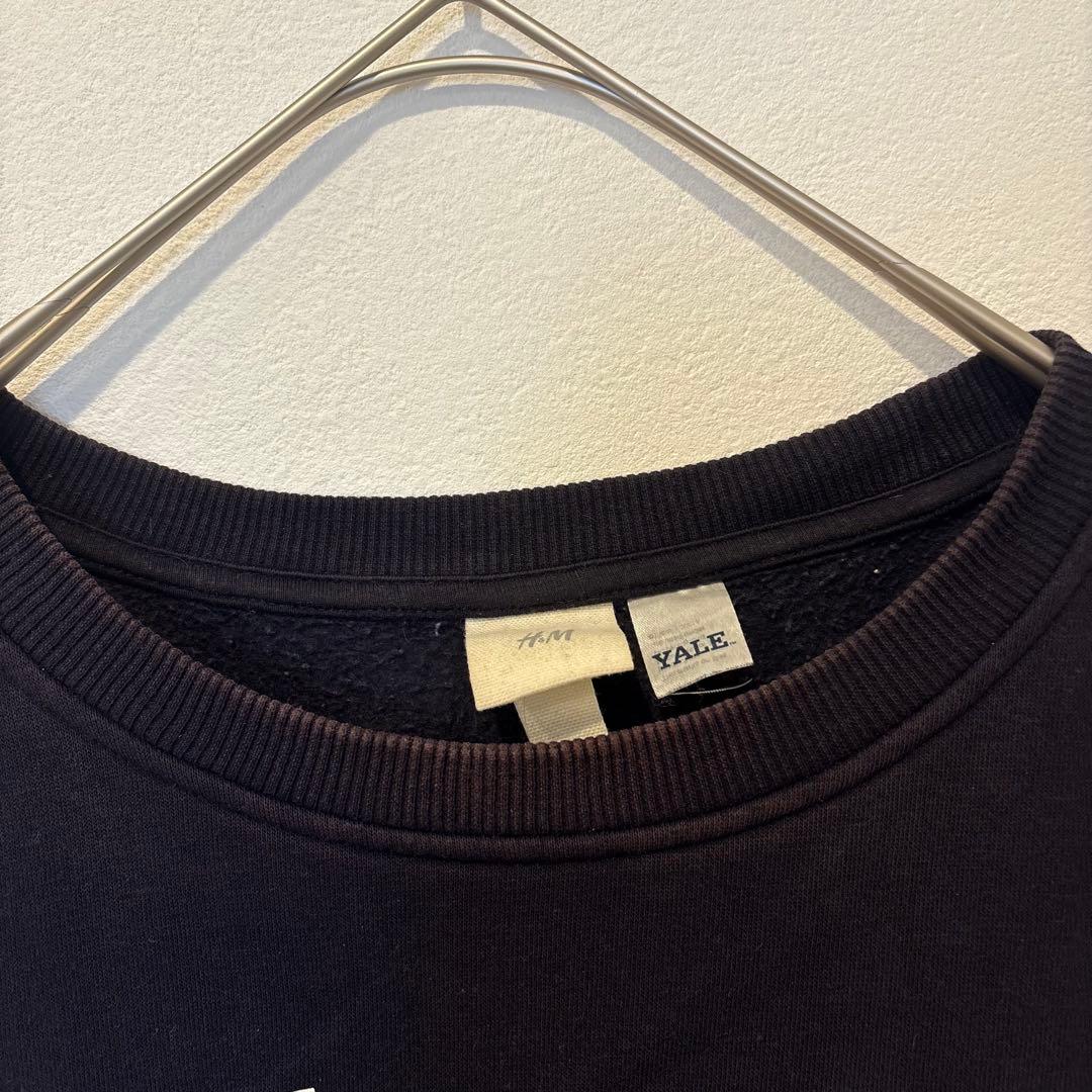 H&M Yaleスウェット カレッジロゴ ネイビー　紺色　S ヴィンテージ 2