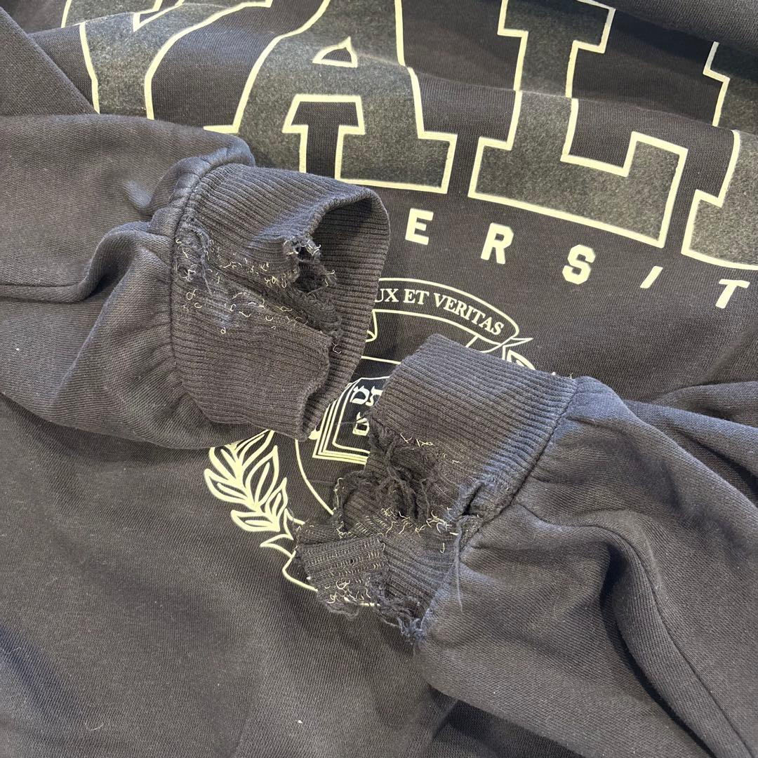 H&M Yaleスウェット カレッジロゴ ネイビー　紺色　S ヴィンテージ 5