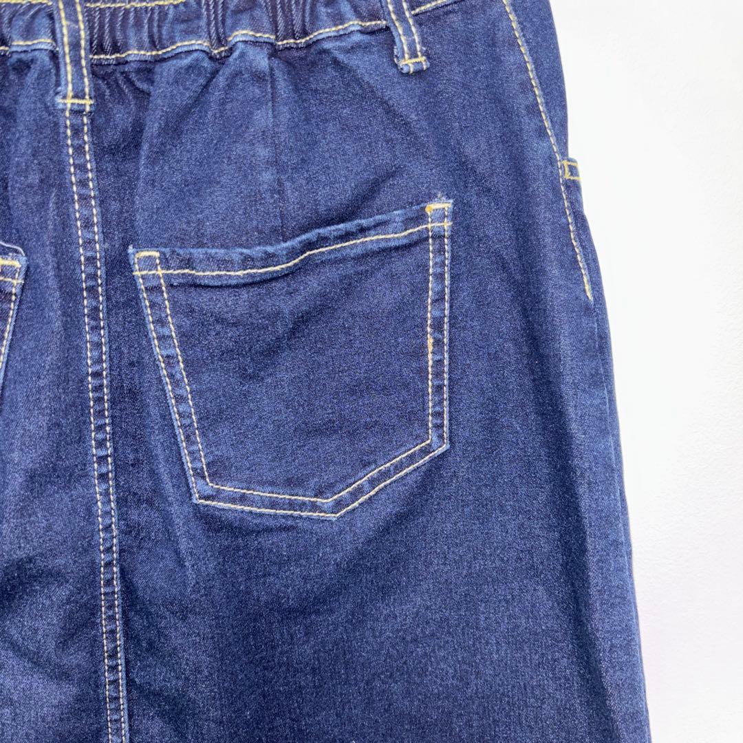 WEGO 濃紺デニムミニスカート L ストレッチ有 d676 13