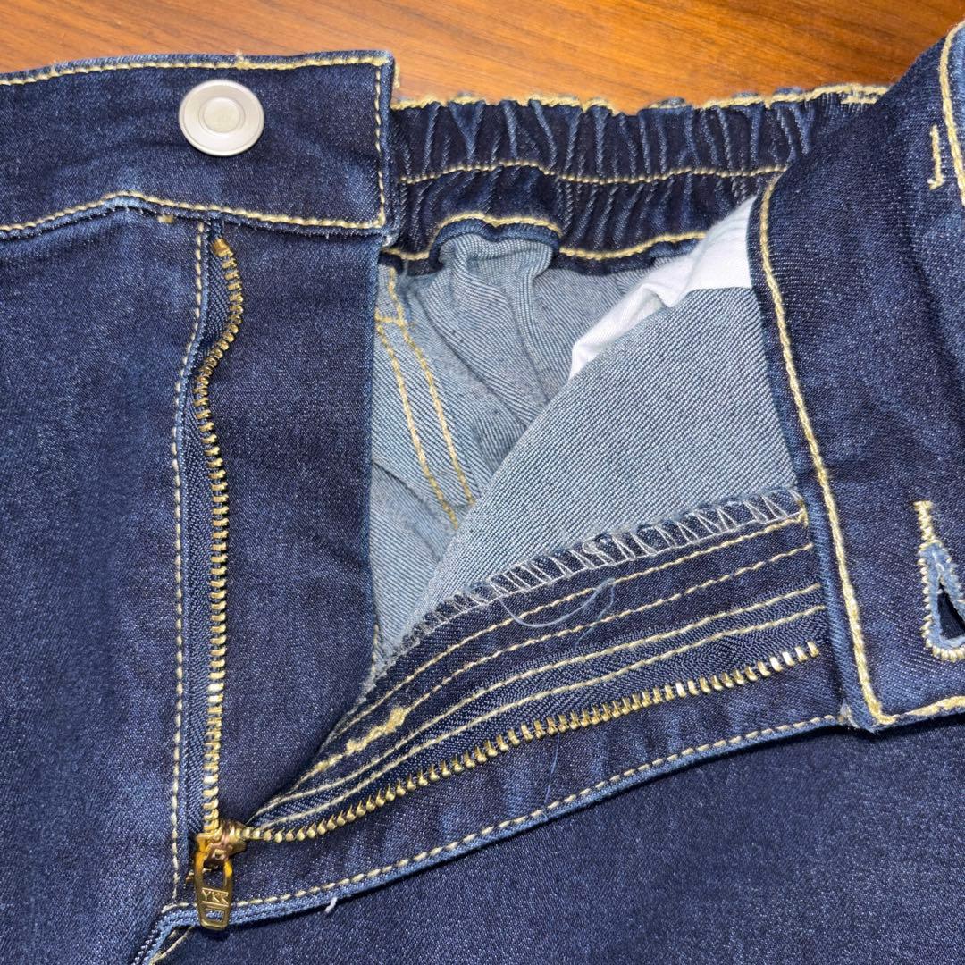 WEGO 濃紺デニムミニスカート L ストレッチ有 d676 15