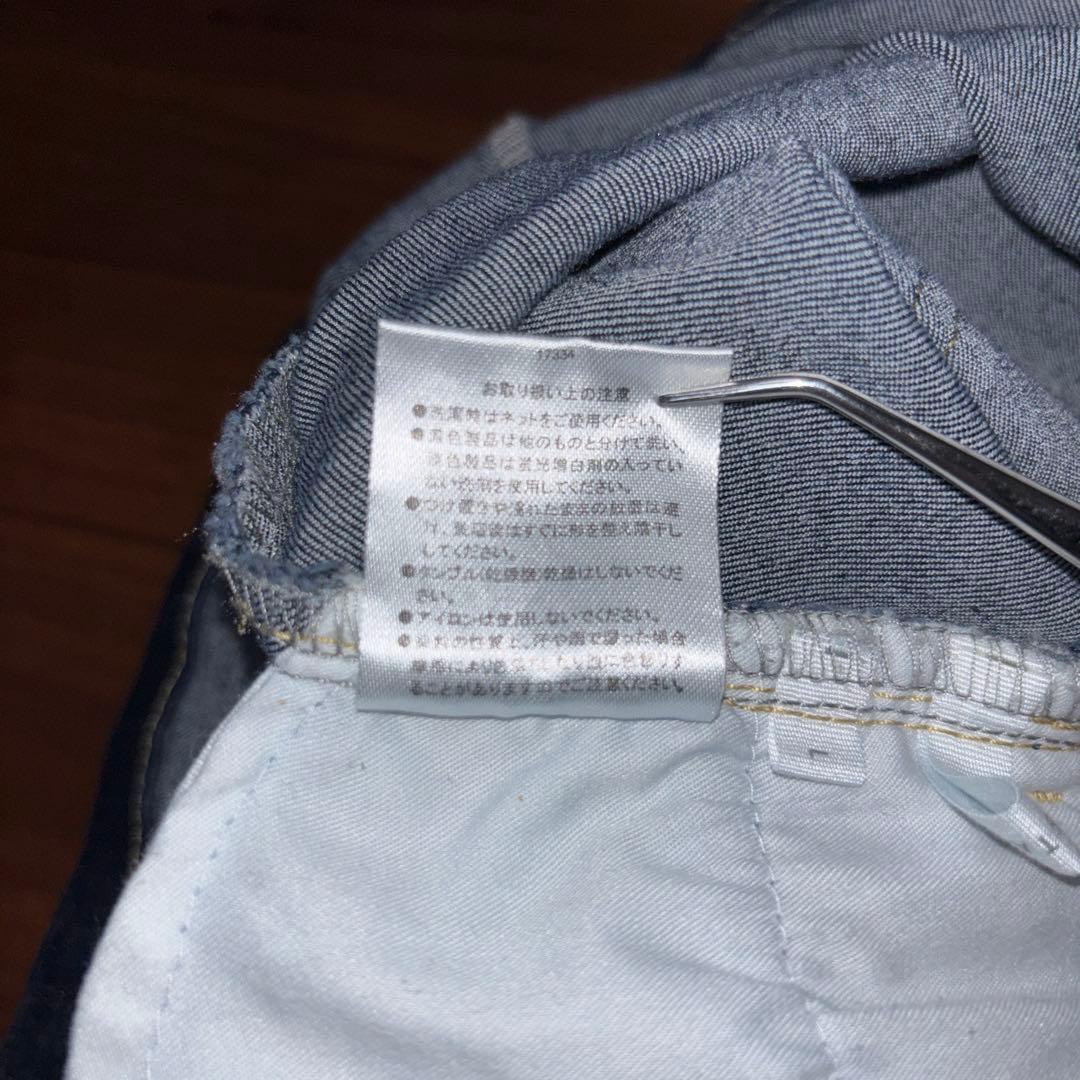 WEGO 濃紺デニムミニスカート L ストレッチ有 d676 17