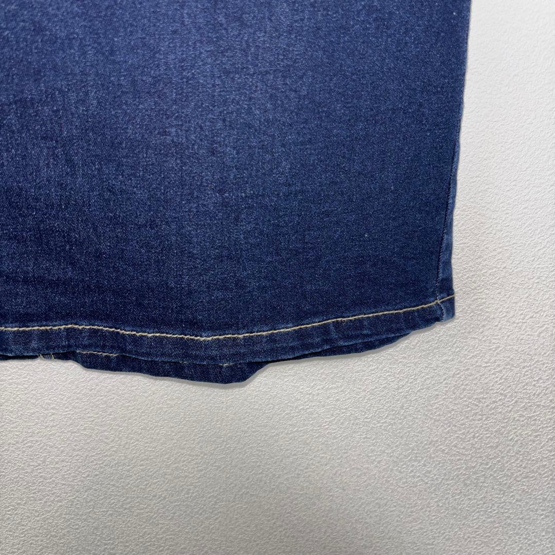 WEGO 濃紺デニムミニスカート L ストレッチ有 d676 8