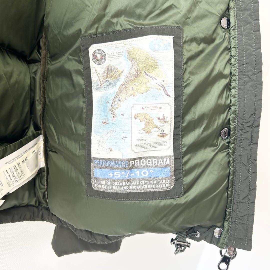 ケープホーン　ダウンジャケット　カーキ　グリーン　42 7