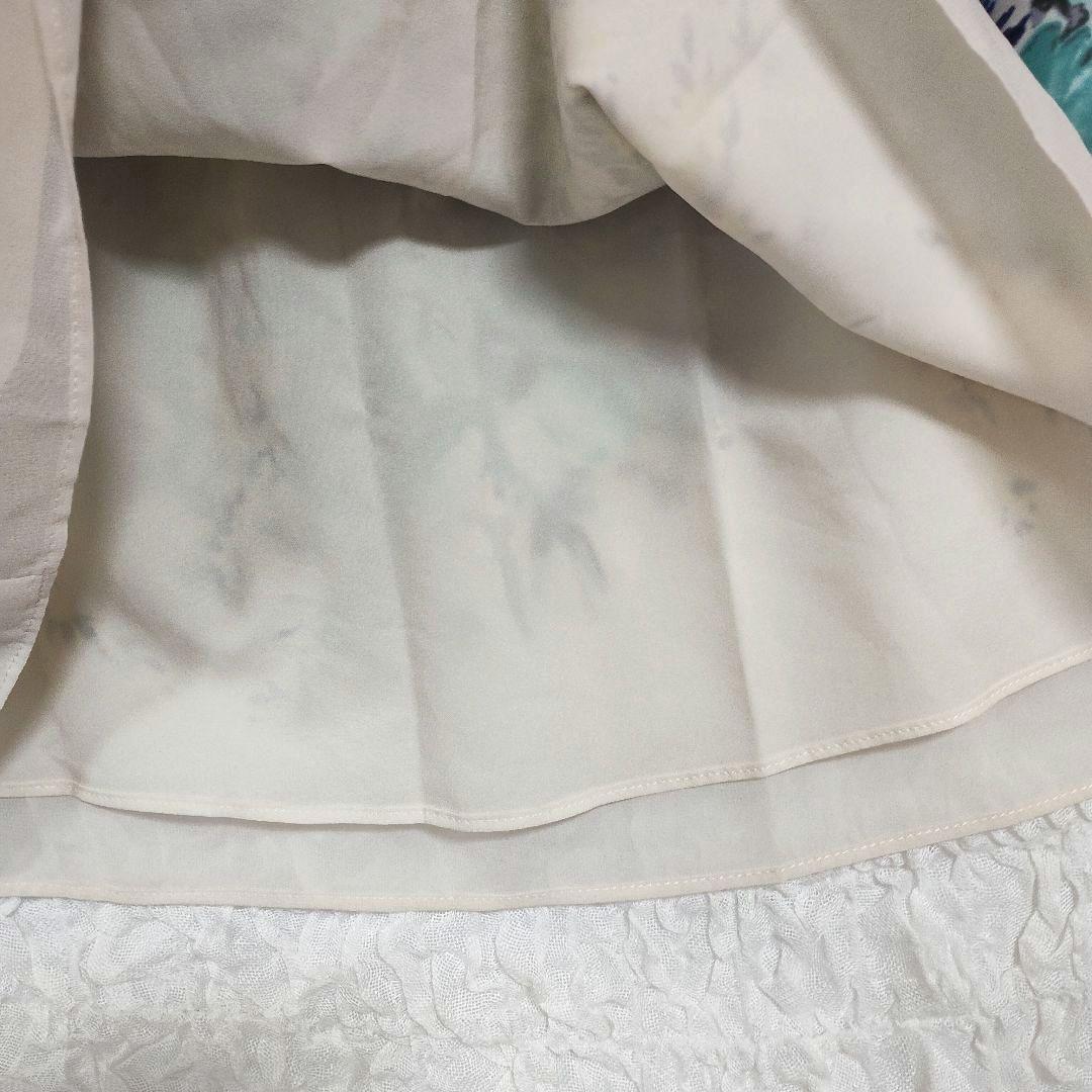 Suna Una 花柄フレアスカート ウエスト60cm 軽やか シフォン 5