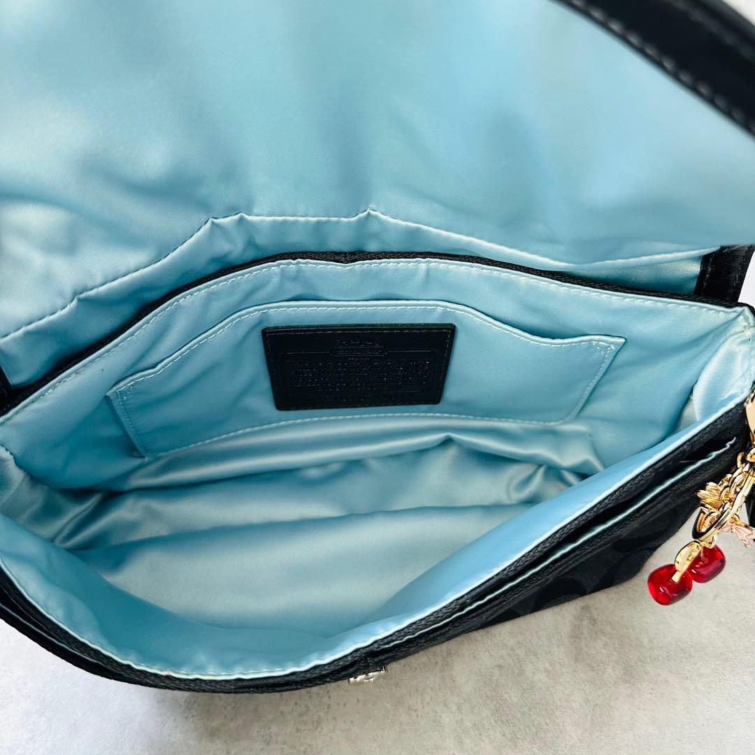 Y2K COACH Signature Hobo Flap Bag 12