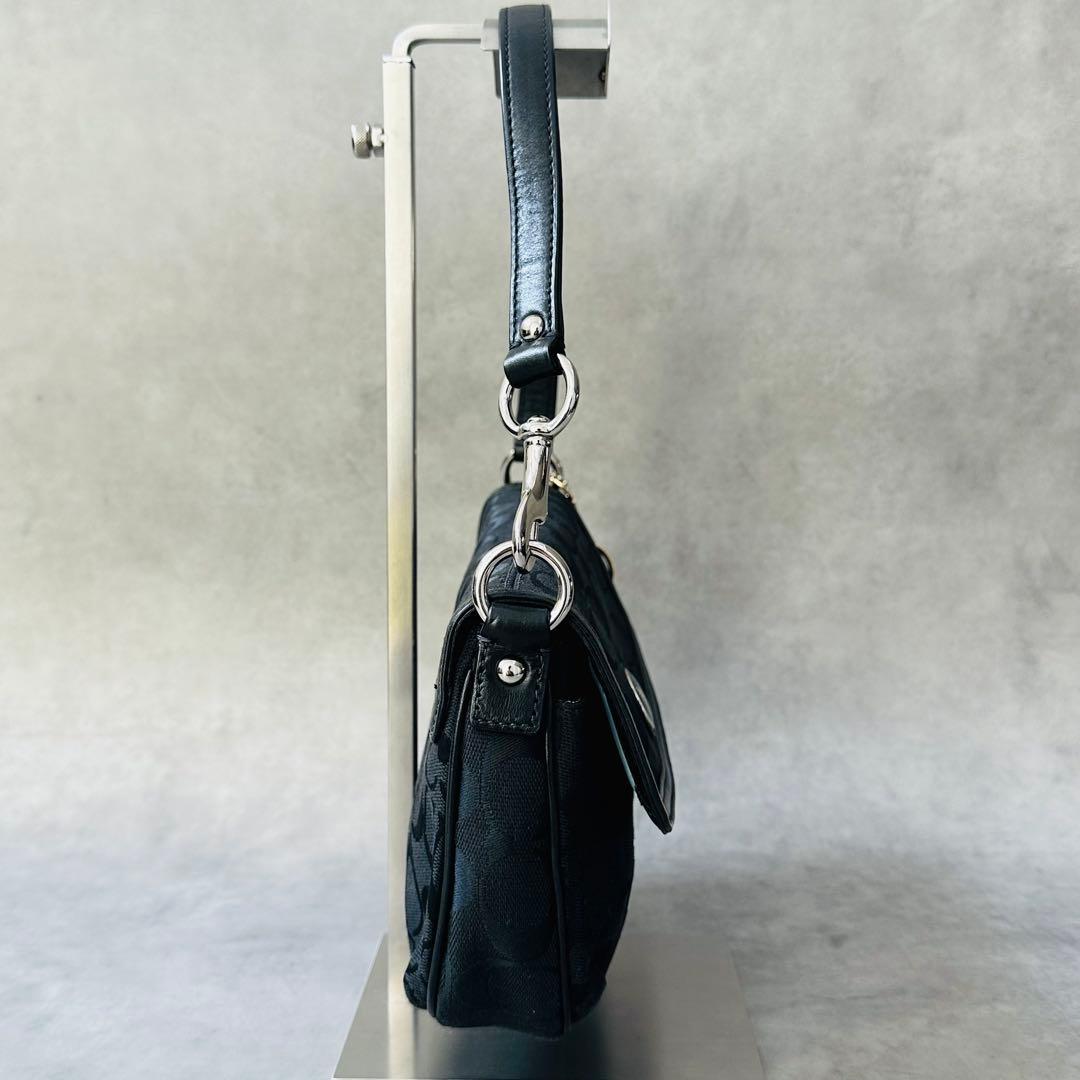 Y2K COACH Signature Hobo Flap Bag 6
