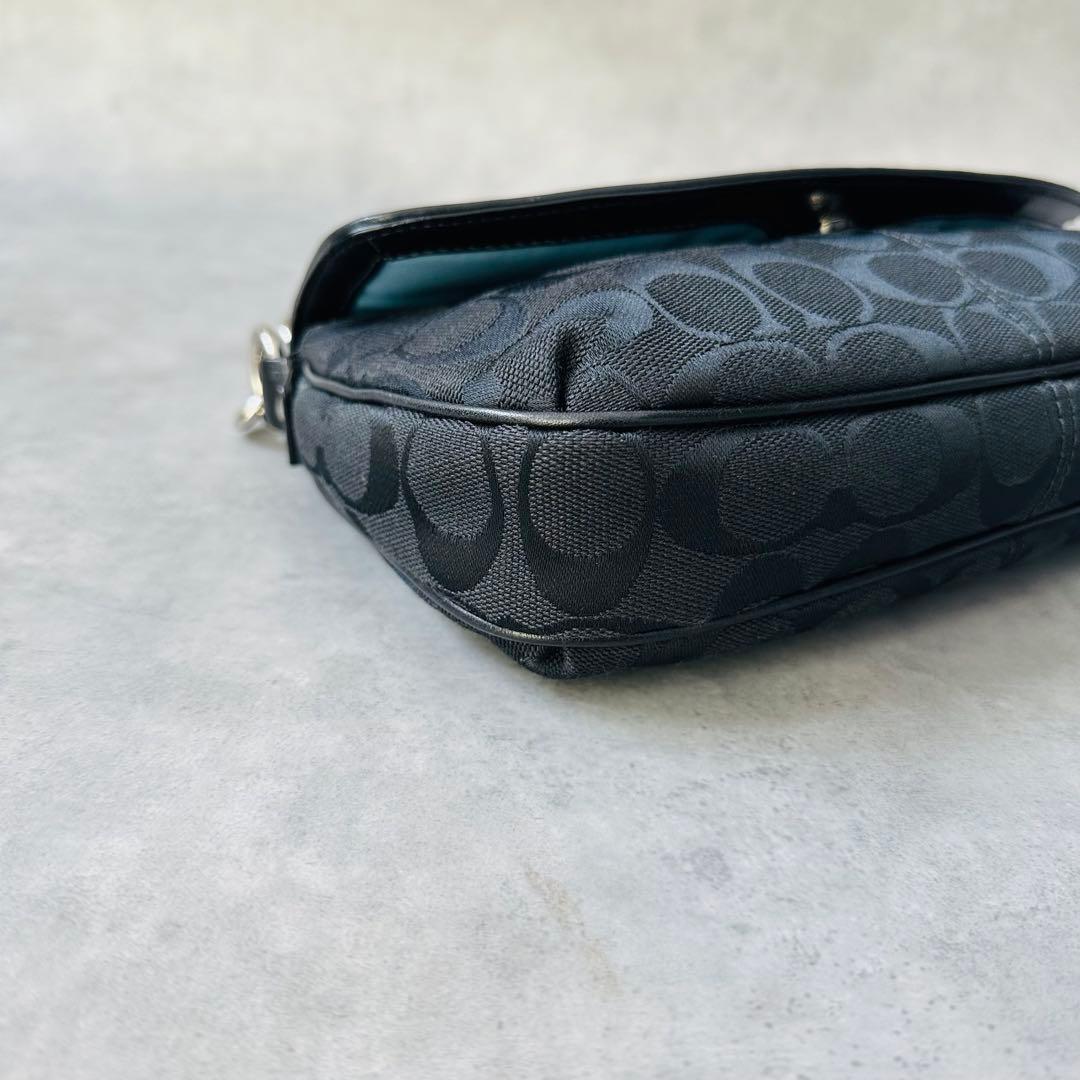 Y2K COACH Signature Hobo Flap Bag 10