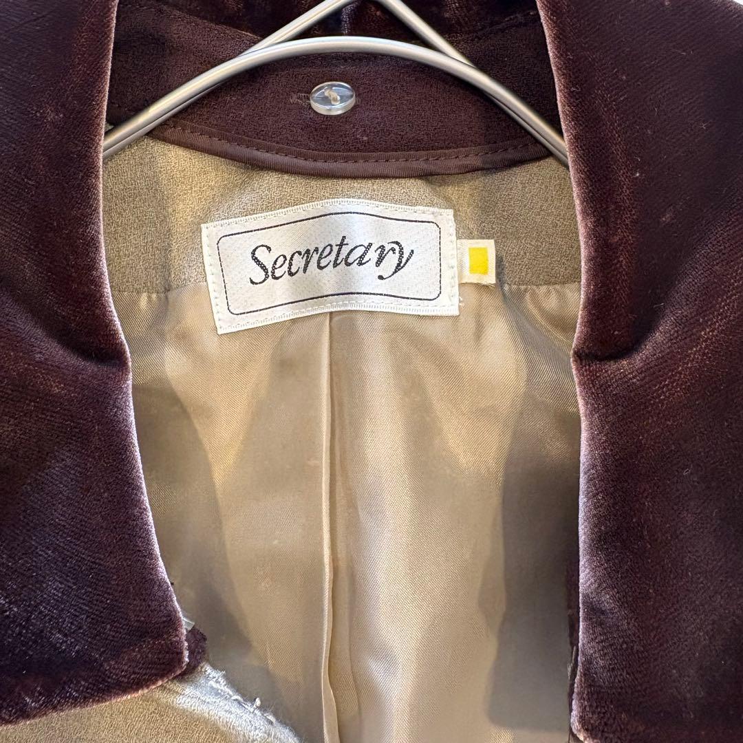 ウール コート ベージュ 茶色　襟 ヴィンテージ レトロ　上品　ゴールドボタン 11