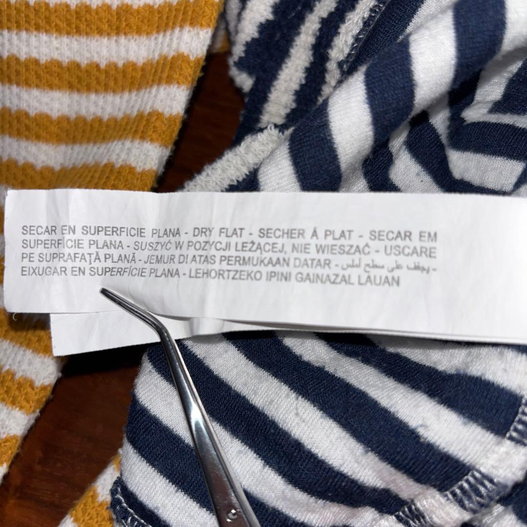 ZARA マルチボーダーサマーニット Mハイネック　d745 15