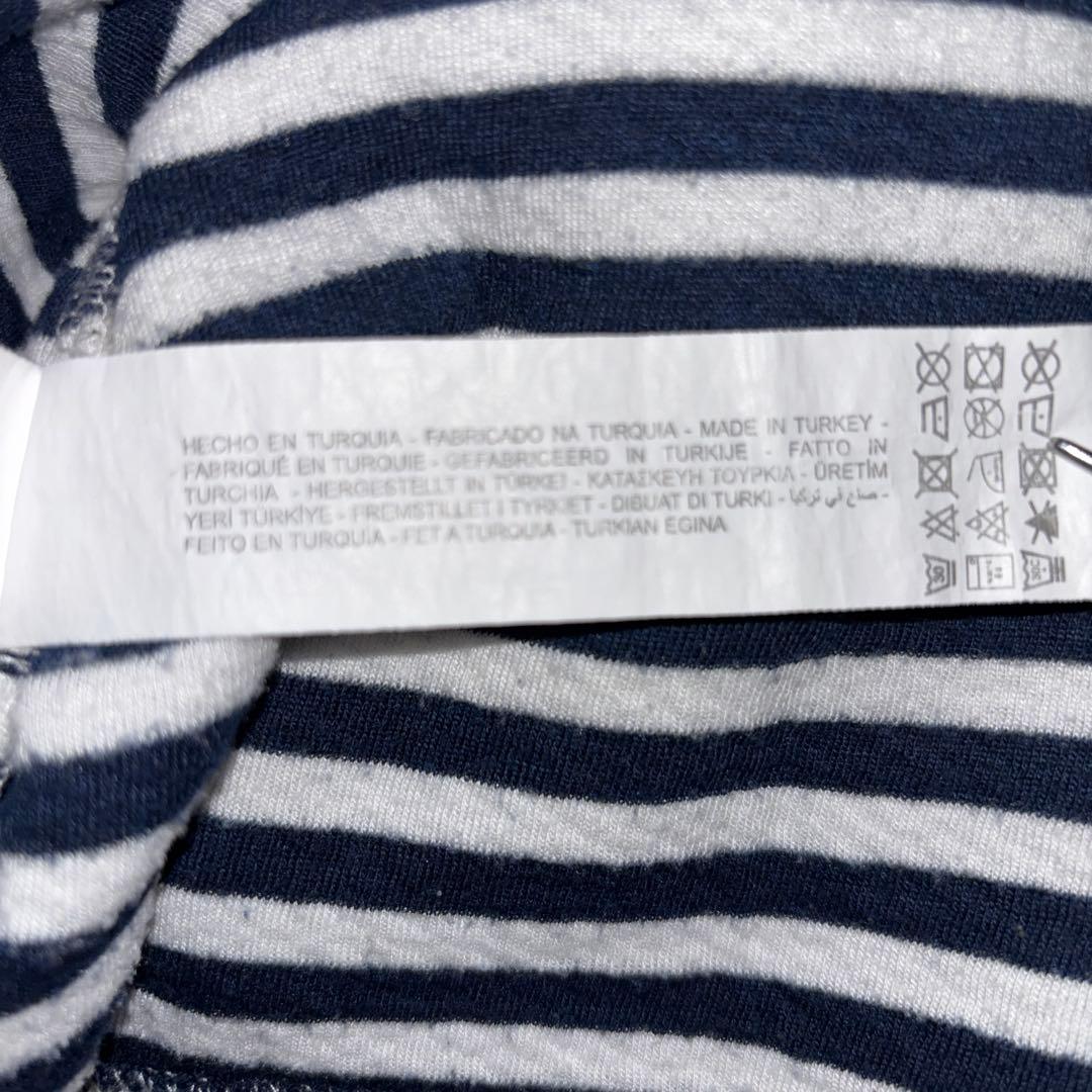 ZARA マルチボーダーサマーニット Mハイネック　d745 16