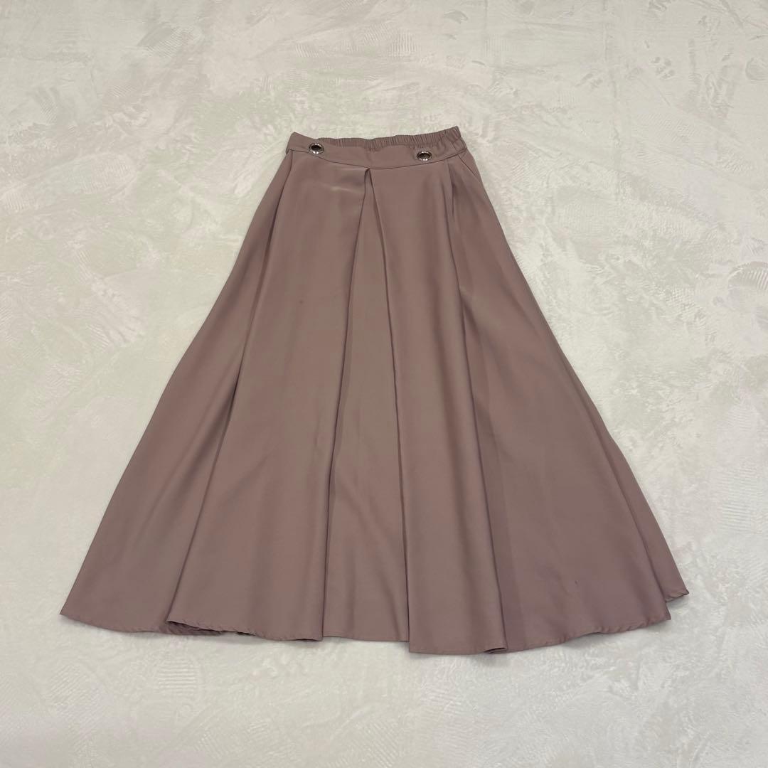 . r.p.s ロング　フレアスカート ロング　ベージュ M相当　膝下　無地