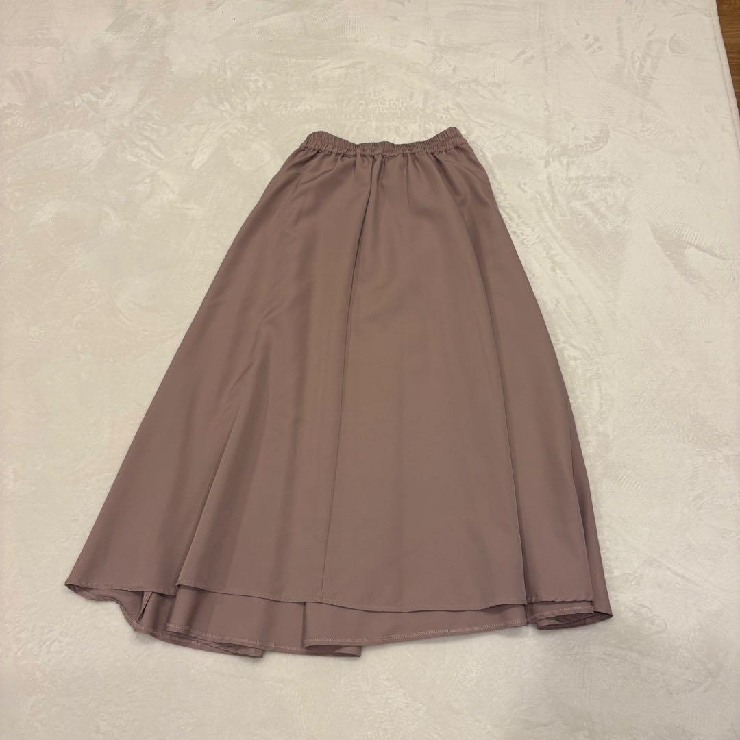 . r.p.s ロング　フレアスカート ロング　ベージュ M相当　膝下　無地 9