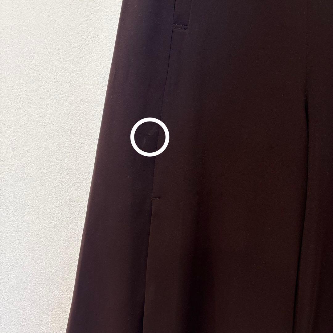 ローズバッド ガウチョパンツ ワイド 茶色　ブラウン M ゆったり 5