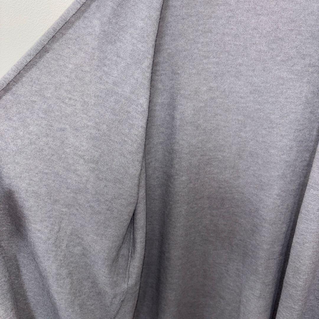 DHC グレー ロングカーディガン Lサイズノーボタン d679 12