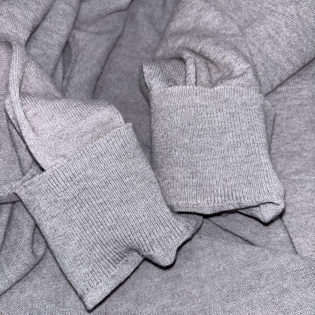 DHC グレー ロングカーディガン Lサイズノーボタン d679 14