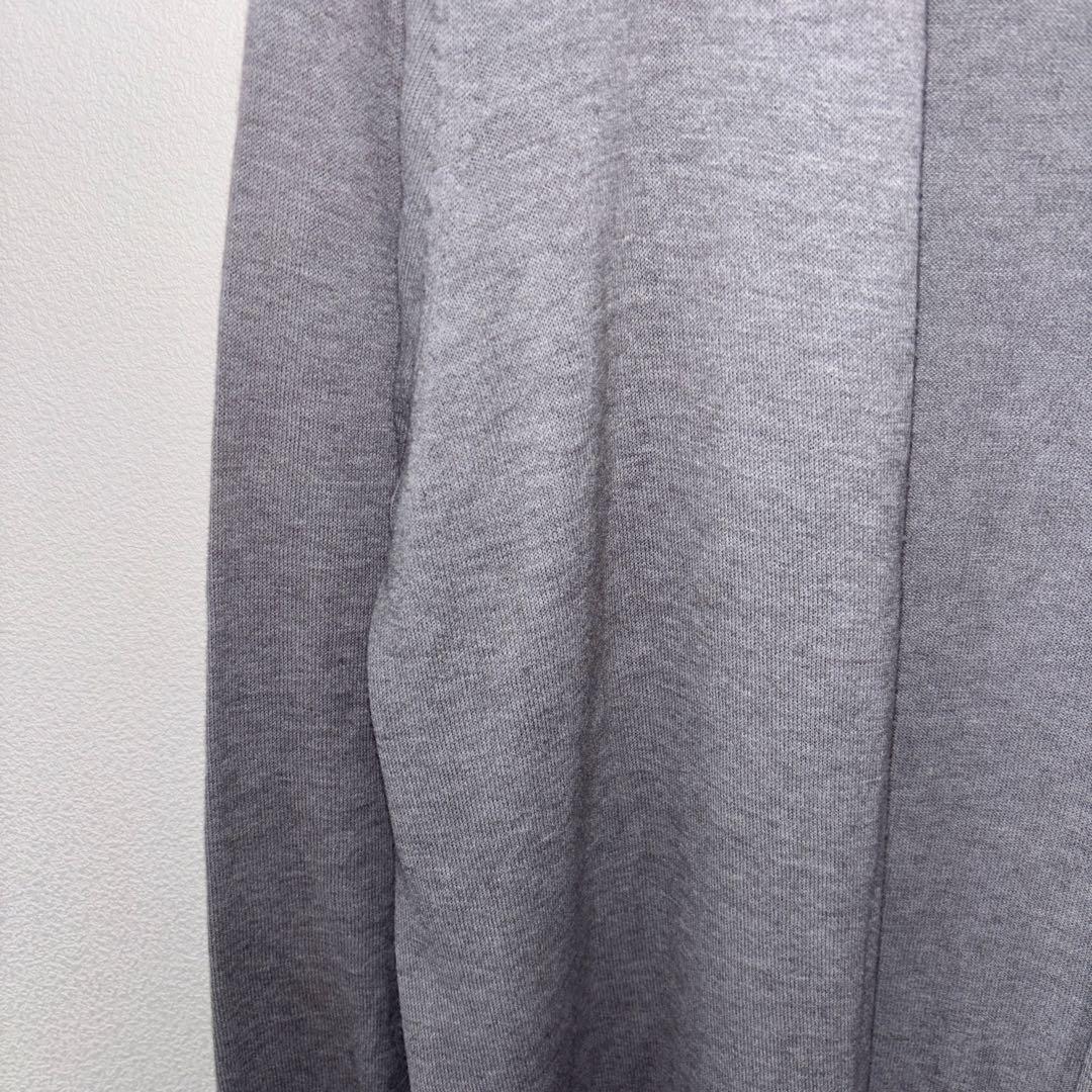 DHC グレー ロングカーディガン Lサイズノーボタン d679 5