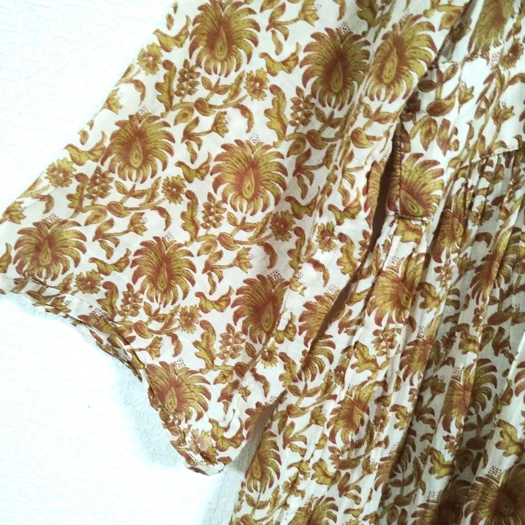 Luggenecure ルノンキュール インド花柄 マキシ丈ワンピース F 軽い 3