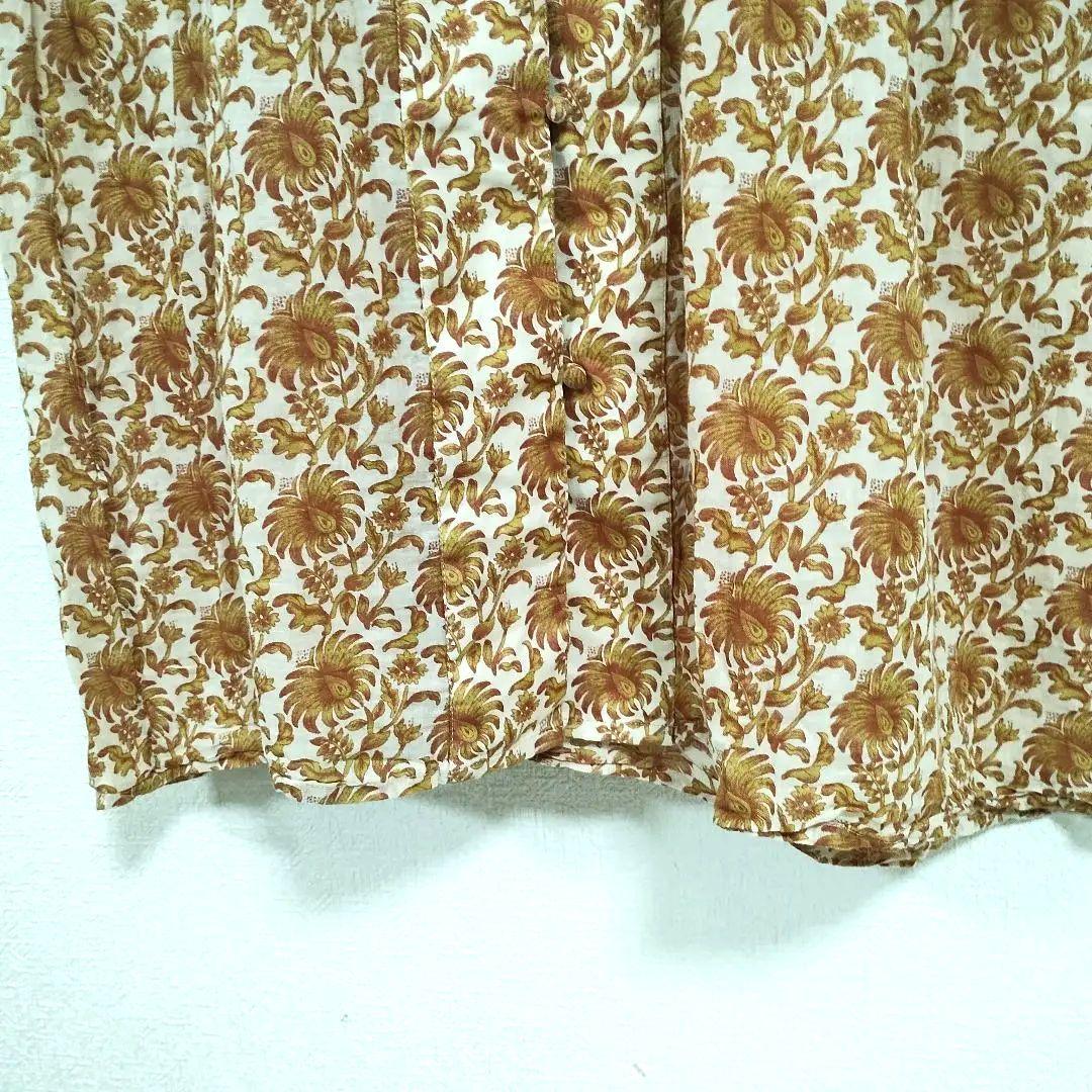 Luggenecure ルノンキュール インド花柄 マキシ丈ワンピース F 軽い 4