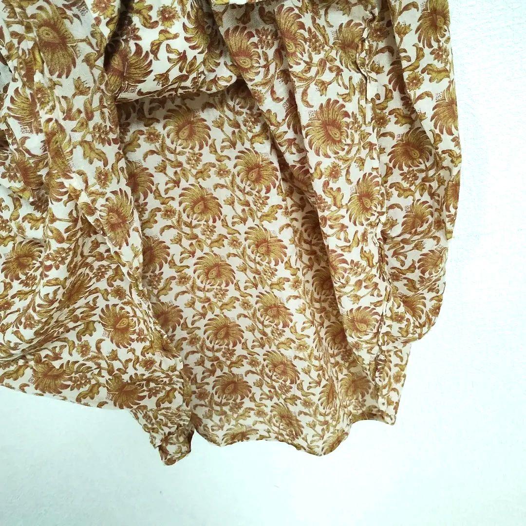 Luggenecure ルノンキュール インド花柄 マキシ丈ワンピース F 軽い 5