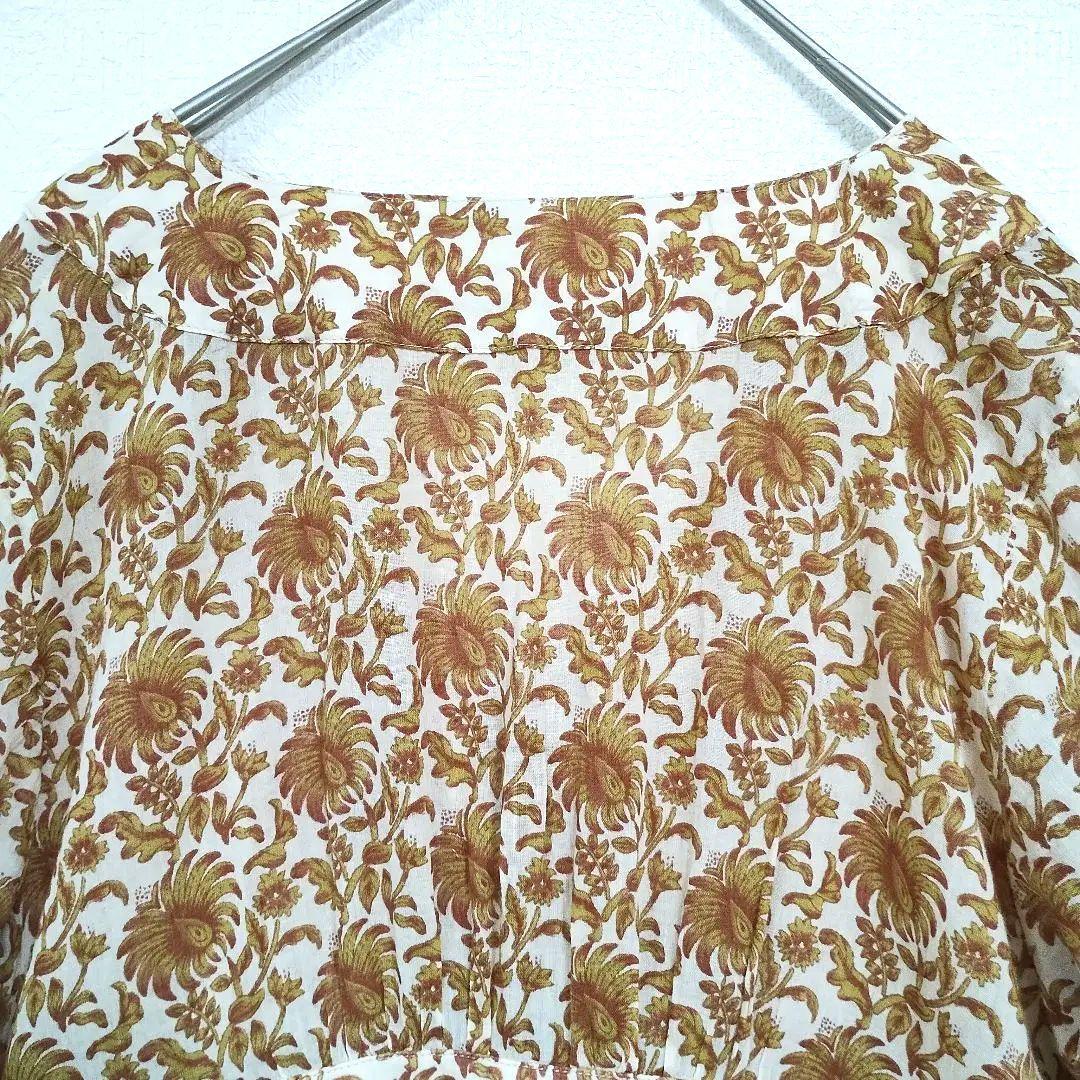 Luggenecure ルノンキュール インド花柄 マキシ丈ワンピース F 軽い 7