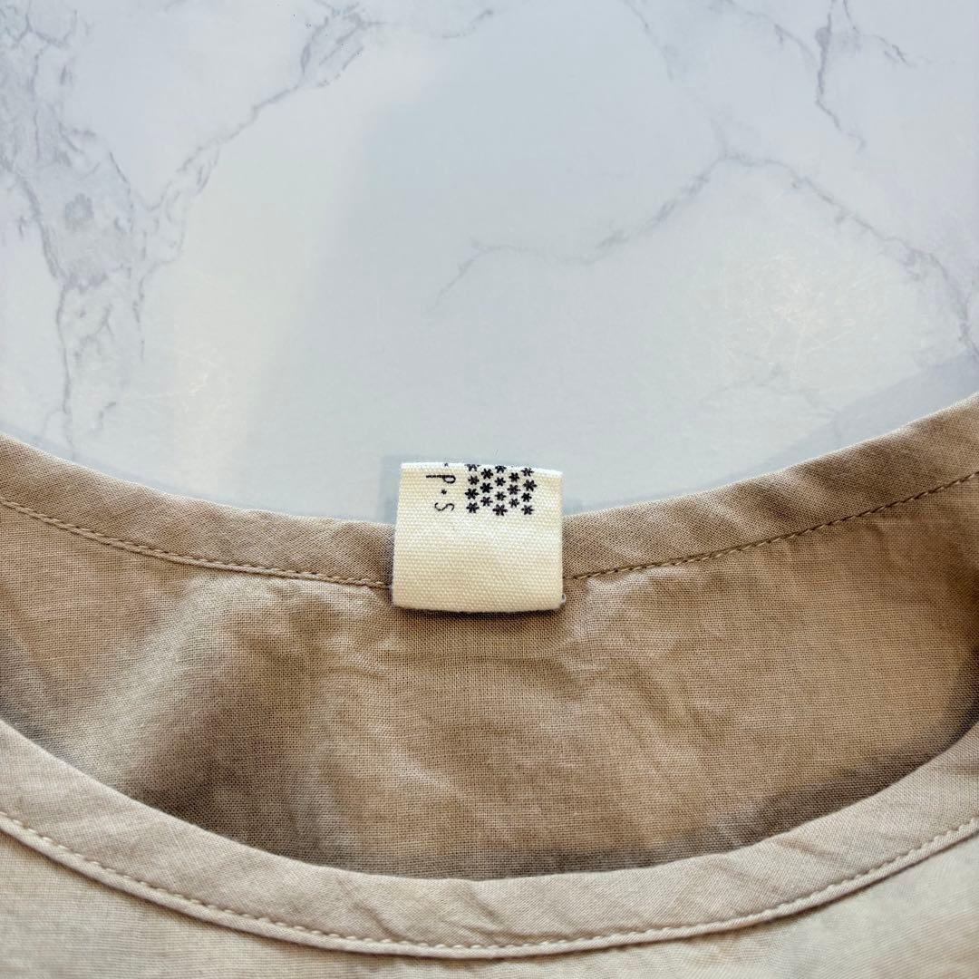 .アールピーエス 刺繍　ノースリーブワンピース 綿100％ ベージュ Mサイズ 8