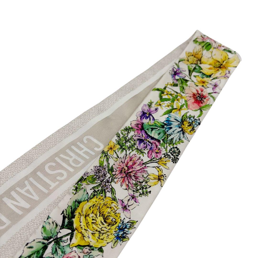 ⭐️良品⭐️ ディオール D-フローラル ミッツァ スカーフ 花柄 4