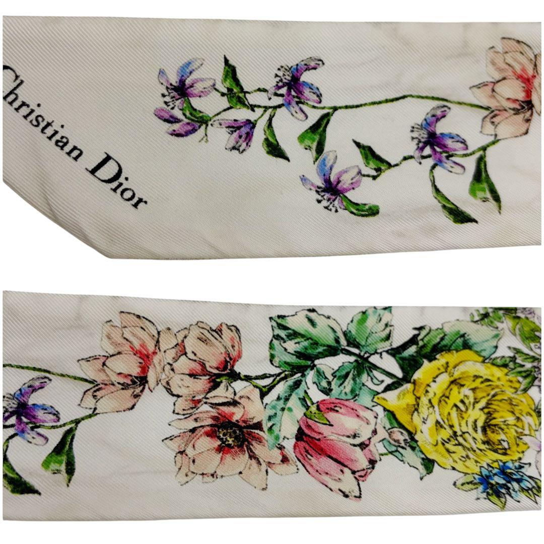 ⭐️良品⭐️ ディオール D-フローラル ミッツァ スカーフ 花柄 7