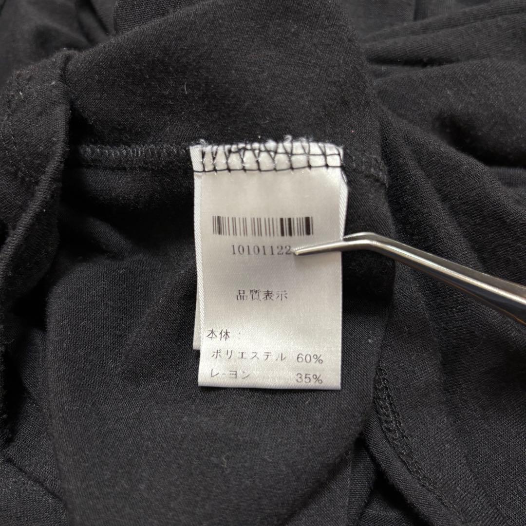 EGOIST ブラックVネック チュニック S相当Aラインe062 12