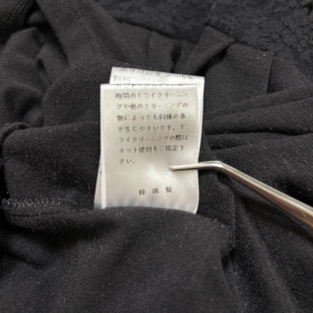 EGOIST ブラックVネック チュニック S相当Aラインe062 14