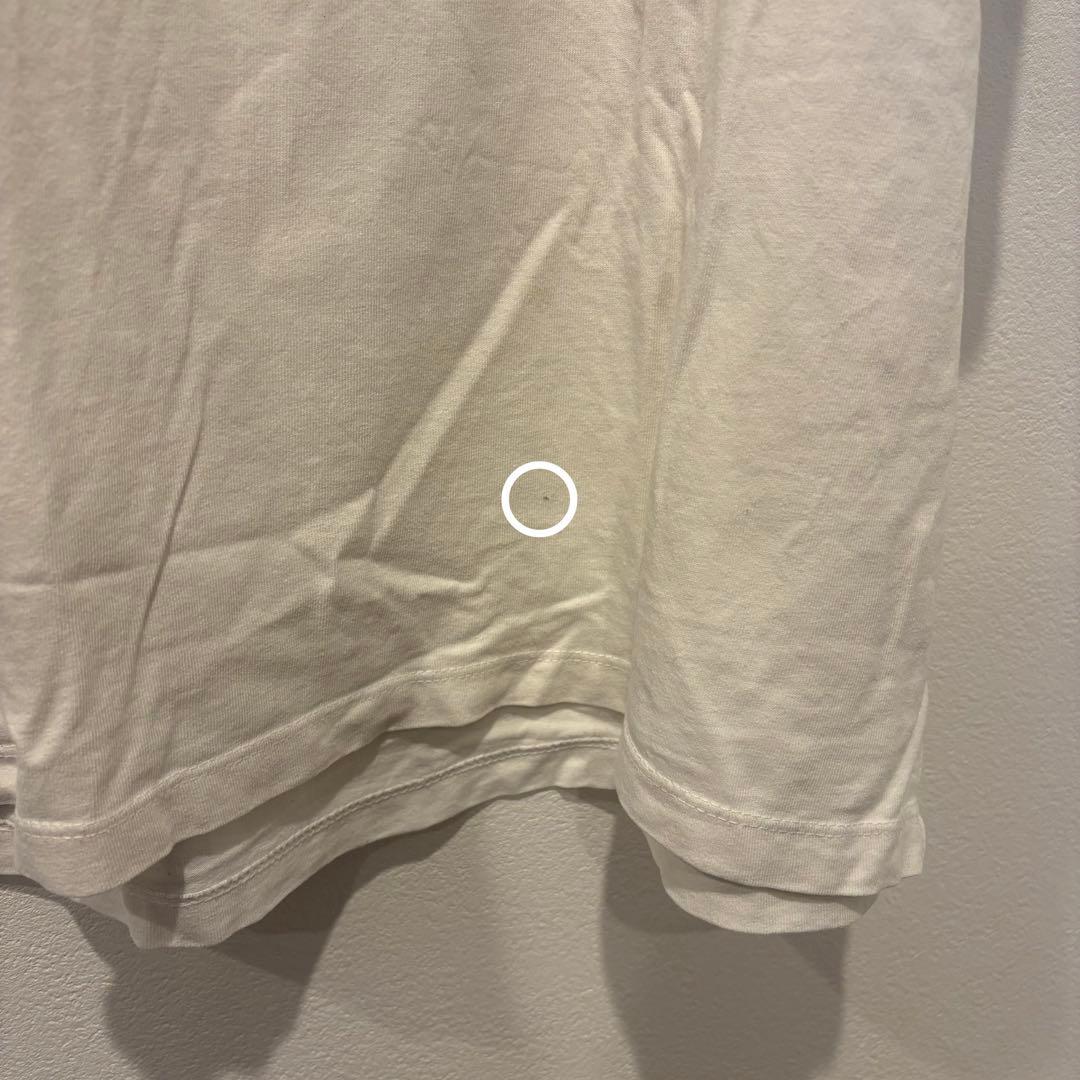 ニコアンド 半袖Tシャツ バックロゴ ビッグシルエット 白　ホワイト L 7