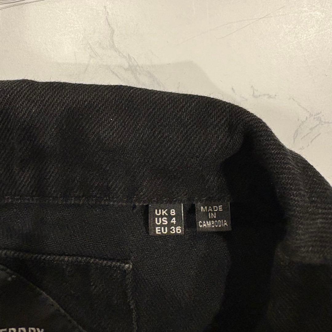 スーパードライ デニムジャケット Gジャン 黒 ブラック　無地 L メンズ 11