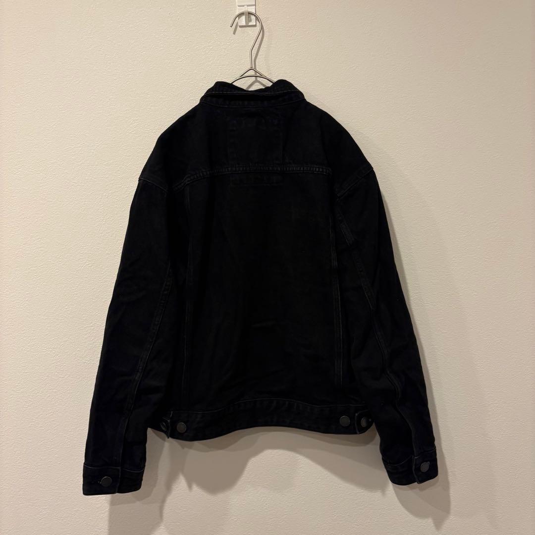 スーパードライ デニムジャケット Gジャン 黒 ブラック　無地 L メンズ 8