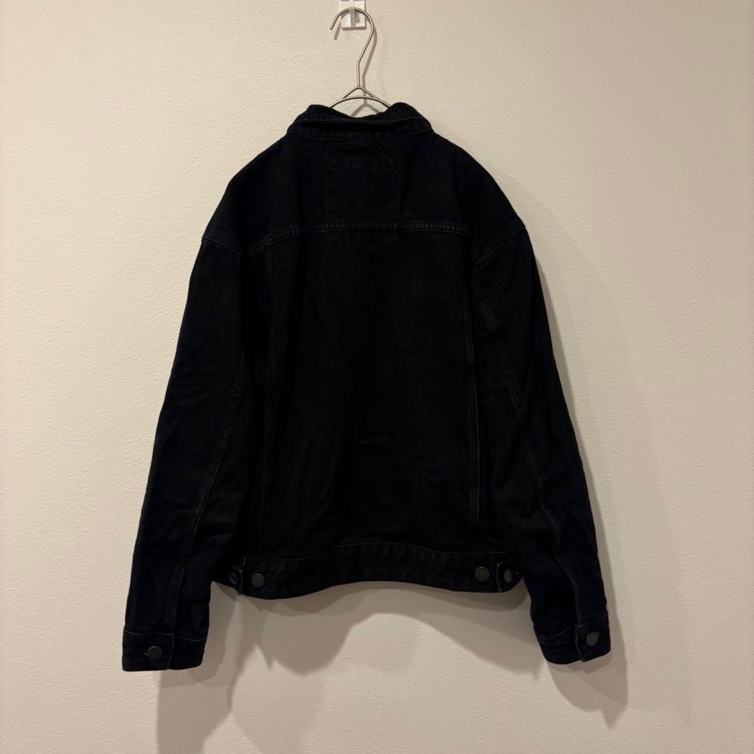 スーパードライ デニムジャケット Gジャン 黒 ブラック　無地 L メンズ 9