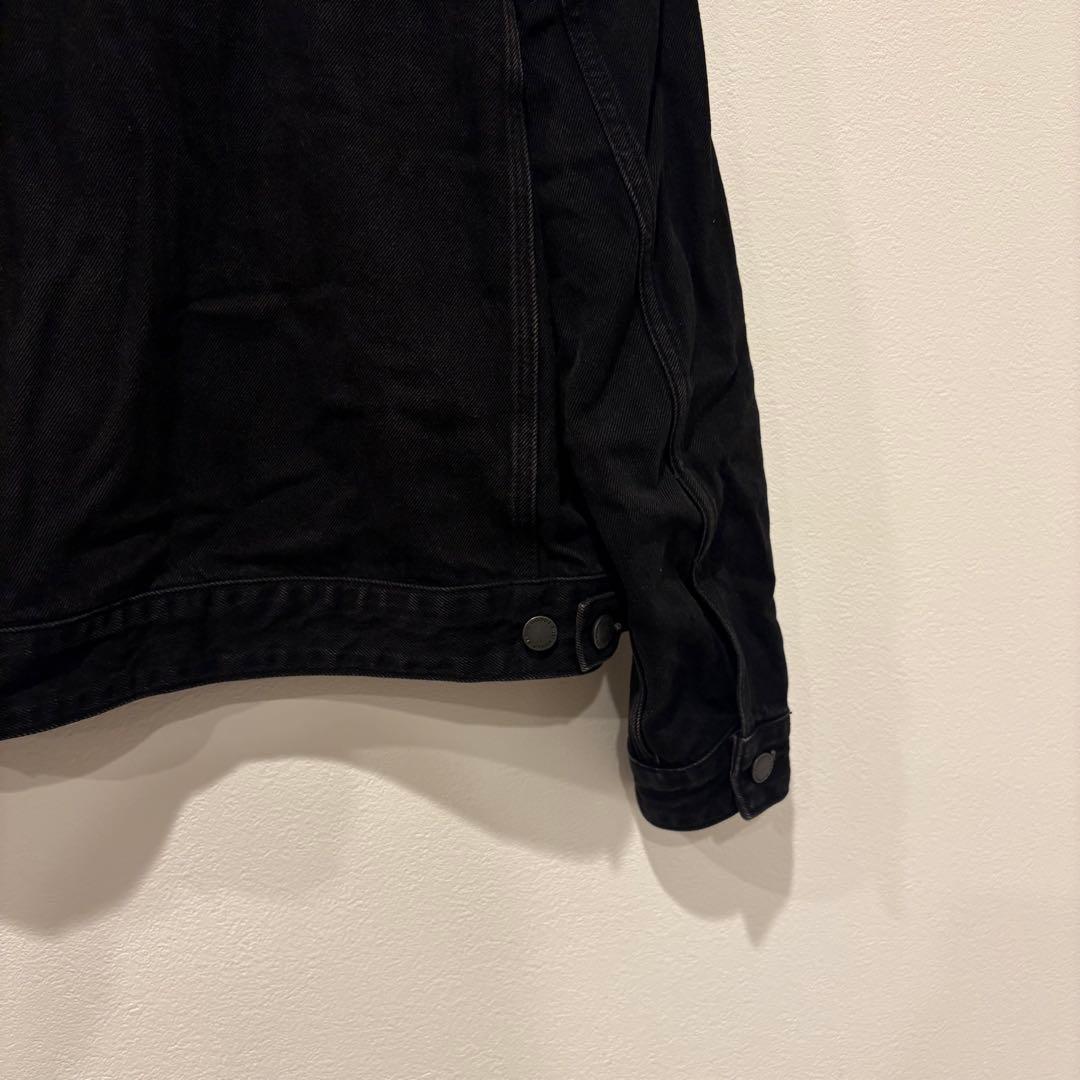 スーパードライ デニムジャケット Gジャン 黒 ブラック　無地 L メンズ 10