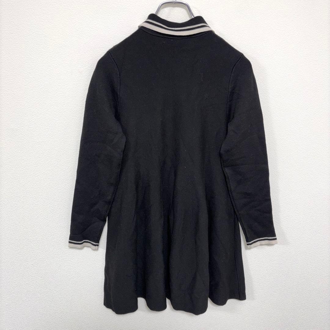 Chico ブラック ポロニットミニワンピース Fサイズ　d688 11