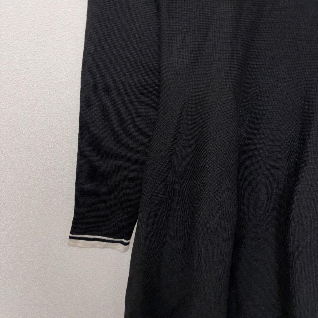 Chico ブラック ポロニットミニワンピース Fサイズ　d688 6