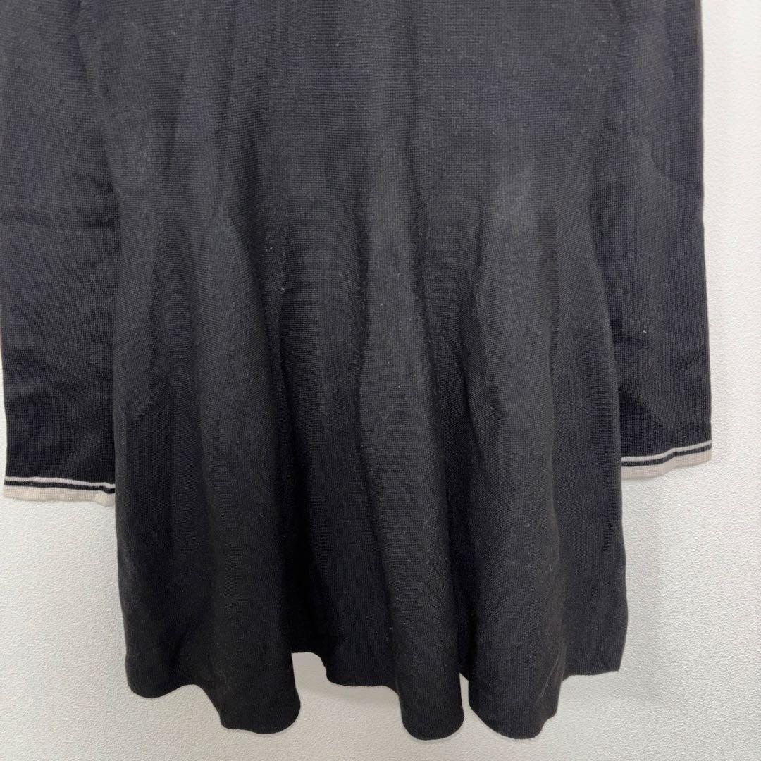 Chico ブラック ポロニットミニワンピース Fサイズ　d688 10