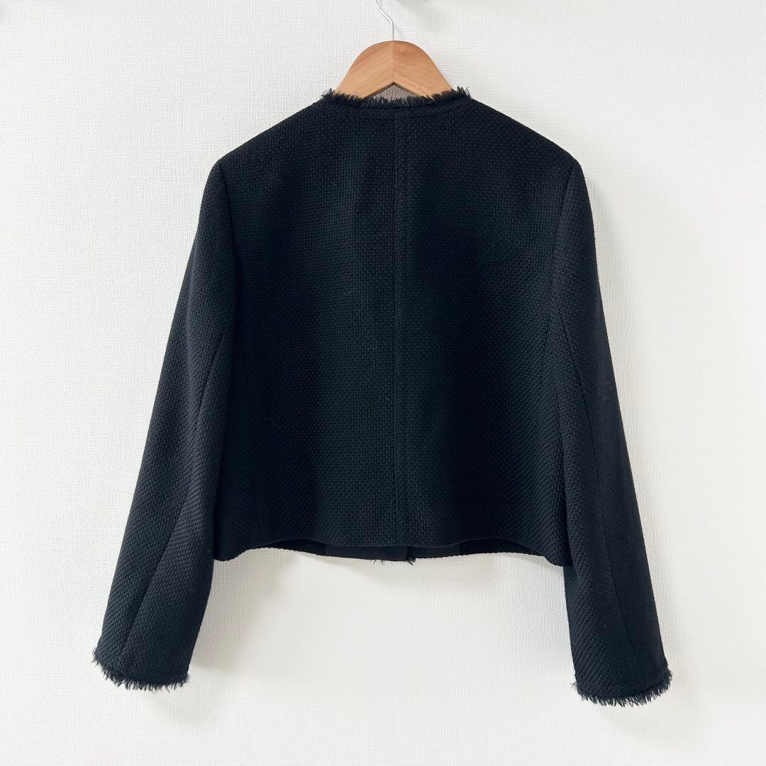ANAYI アナイ　ウールプリペラポケット ジャケット　ネイビー　38 2