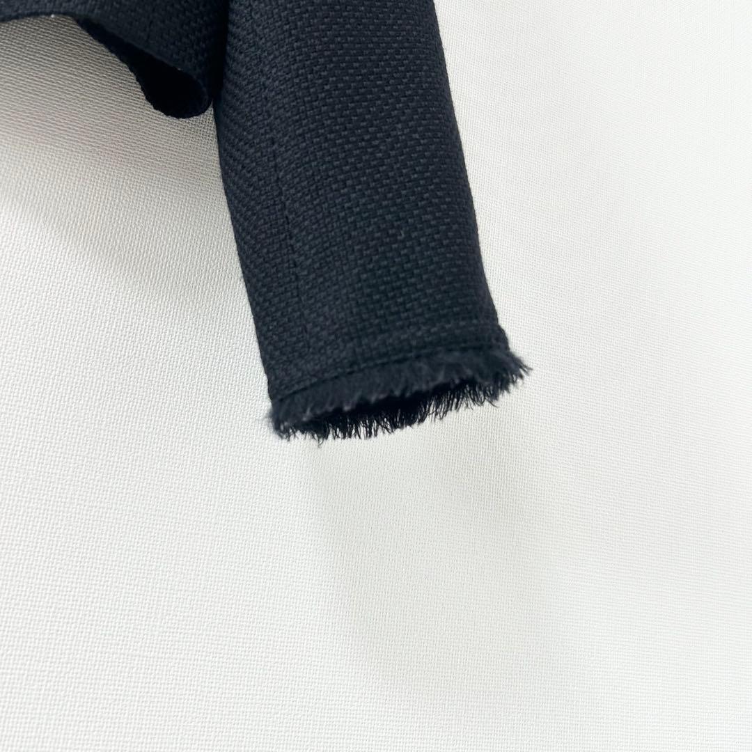 ANAYI アナイ　ウールプリペラポケット ジャケット　ネイビー　38 5