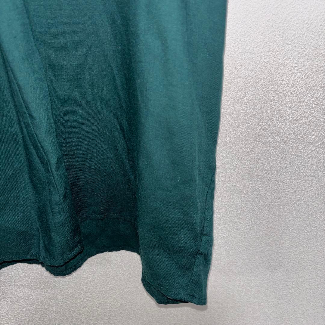 PLST ダークグリーン Vネック 半袖ブラウス M d750 9