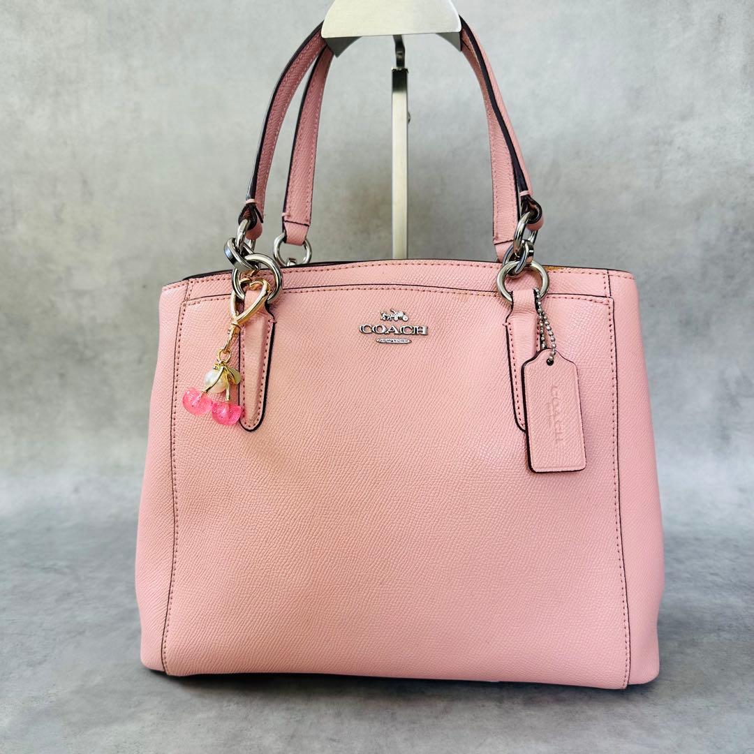 Y2K COACH PINK Minetta Crossbody Handbag 2