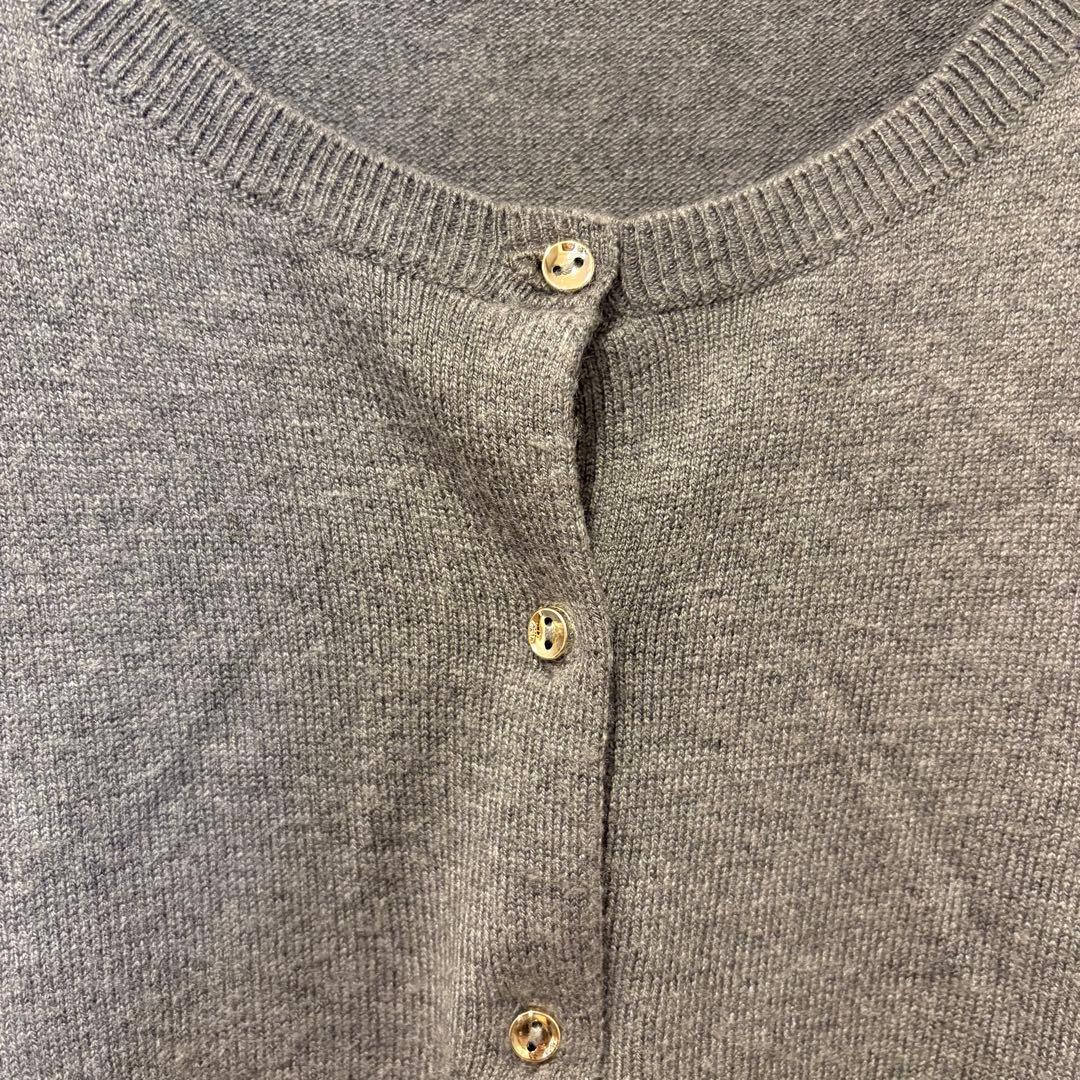 オフオン ニットカーディガン 長袖 グレー 灰色　38 シンプル　きれいめ 5