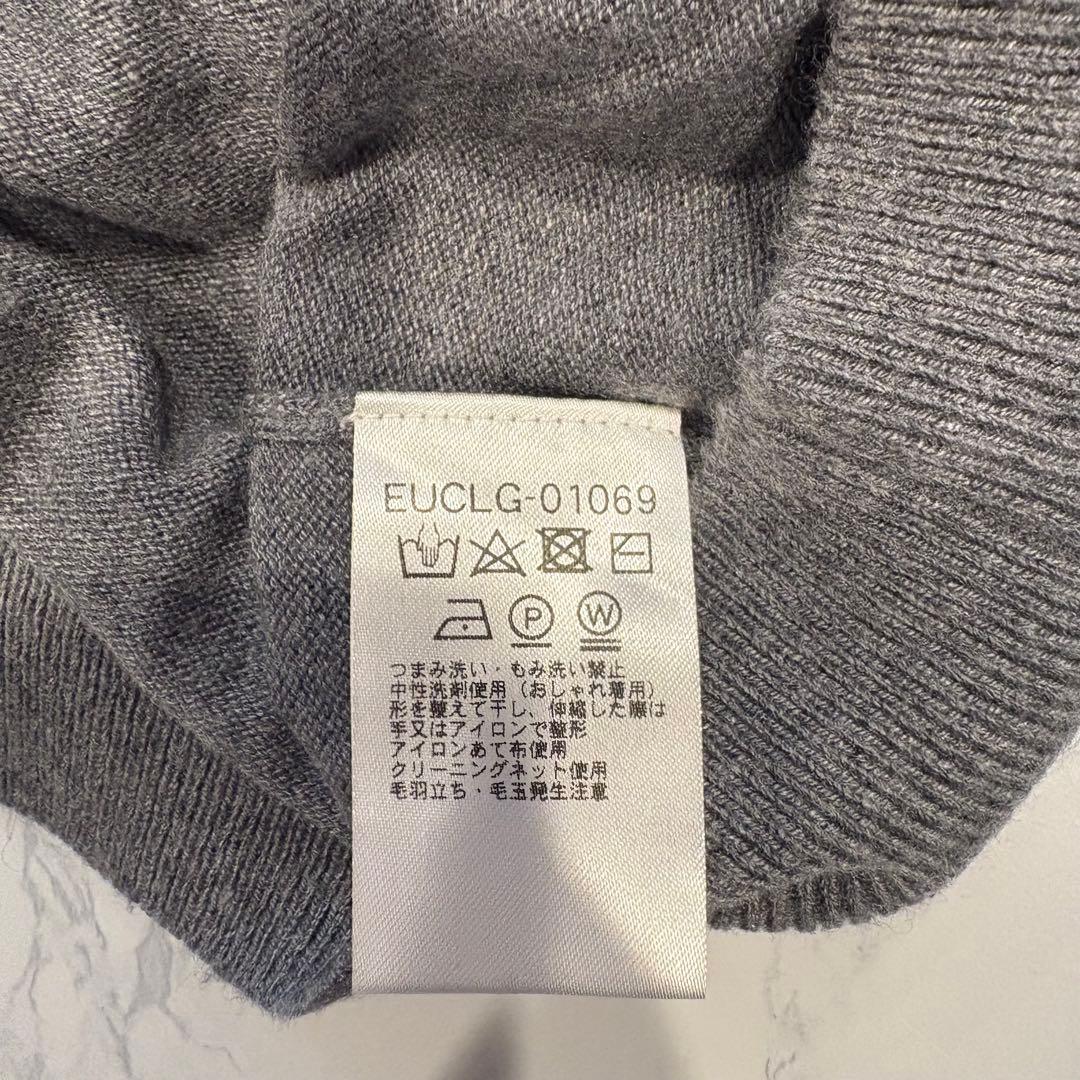 オフオン ニットカーディガン 長袖 グレー 灰色　38 シンプル　きれいめ 8
